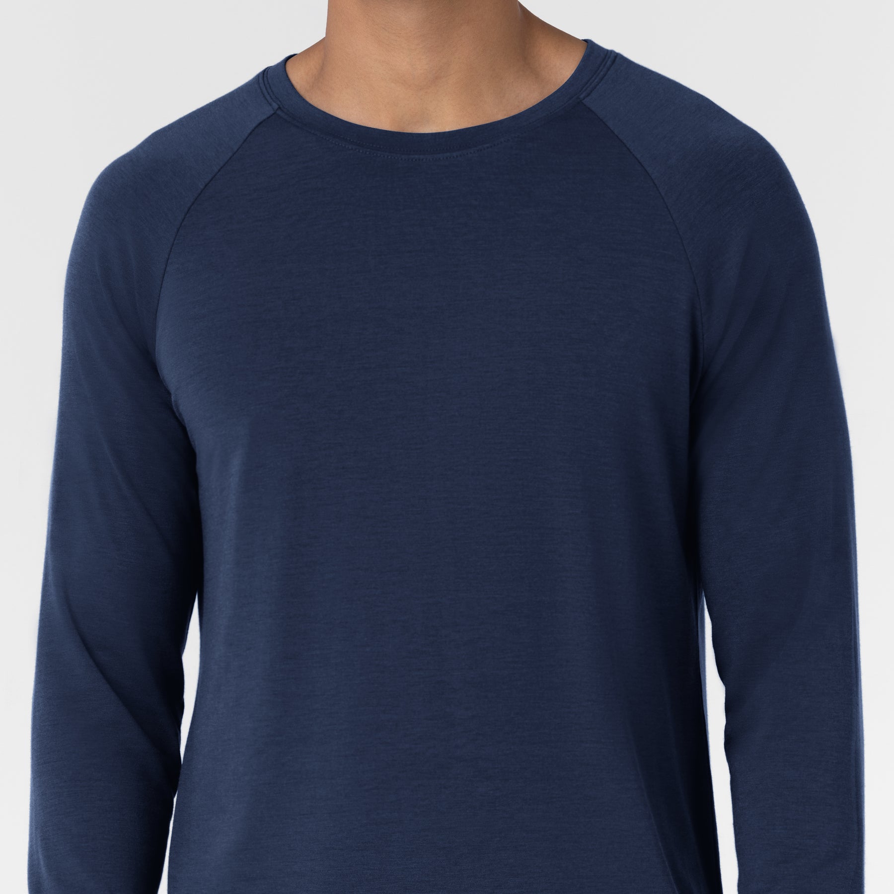 Layers Men’s Essential Layer Long Sleeve Navy side detail 1