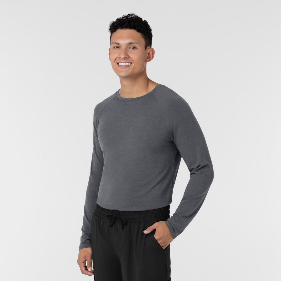 Layers Men’s Essential Layer Long Sleeve Pewter side view