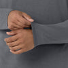 Layers Men’s Essential Layer Long Sleeve Pewter front detail