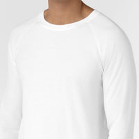 Layers Men’s Essential Layer Long Sleeve White front detail
