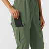 RENEW Women's Cargo Jogger Scrub Jumpsuit Olive cargo pocket