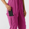 RENEW Women's Cargo Jogger Scrub Jumpsuit - Raspberry