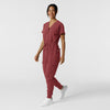 RENEW Women's Cargo Jogger Scrub Jumpsuit - Ruby