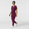 RENEW Women's Cargo Jogger Scrub Jumpsuit Wine full scrub set