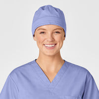 Wink WonderWORK Unisex Tie Back Scrub Cap Ceil Blue