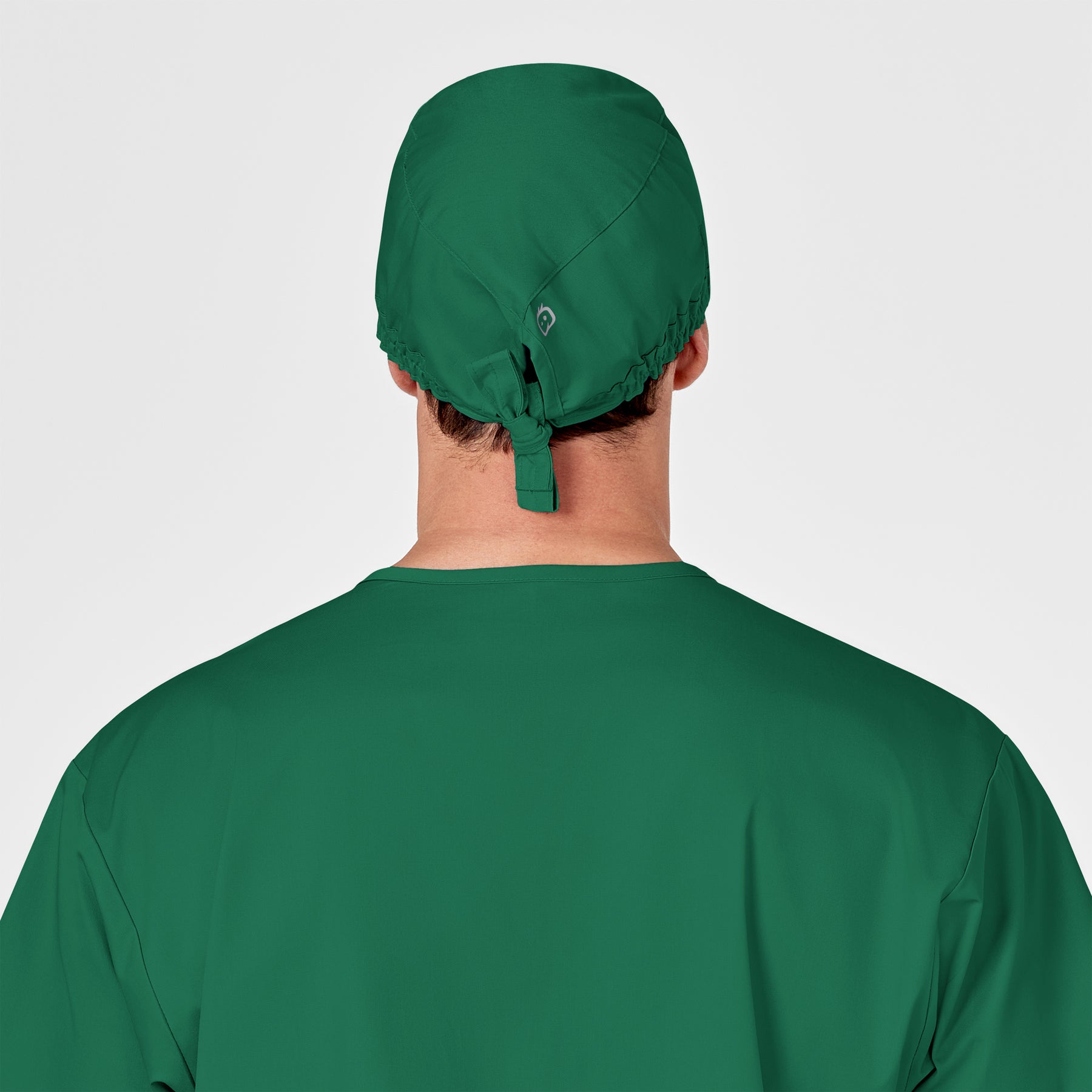 WonderWORK Unisex Tie Back Scrub Cap Hunter back view