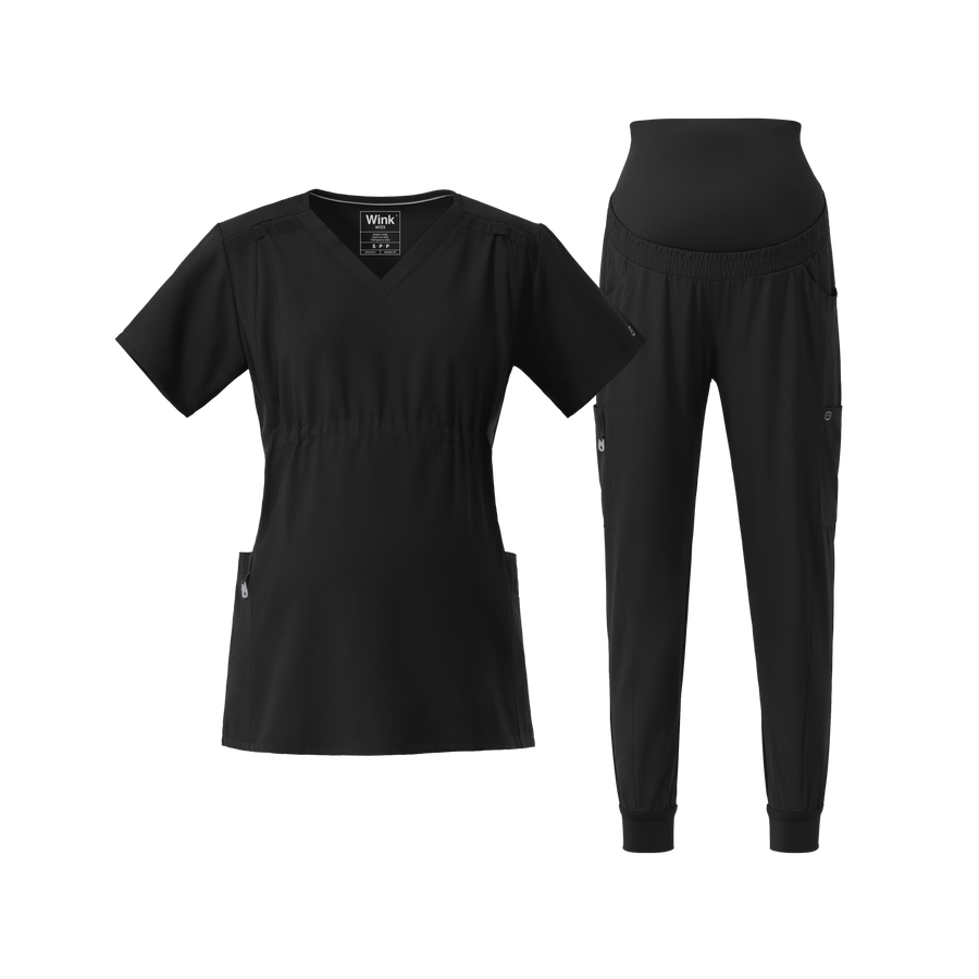 W123 Women's Maternity Scrub Set