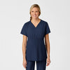 Wink W123 Maternity V-Neck Scrub Top Navy