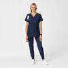 W123 Maternity V-Neck Scrub Top Navy scrub set