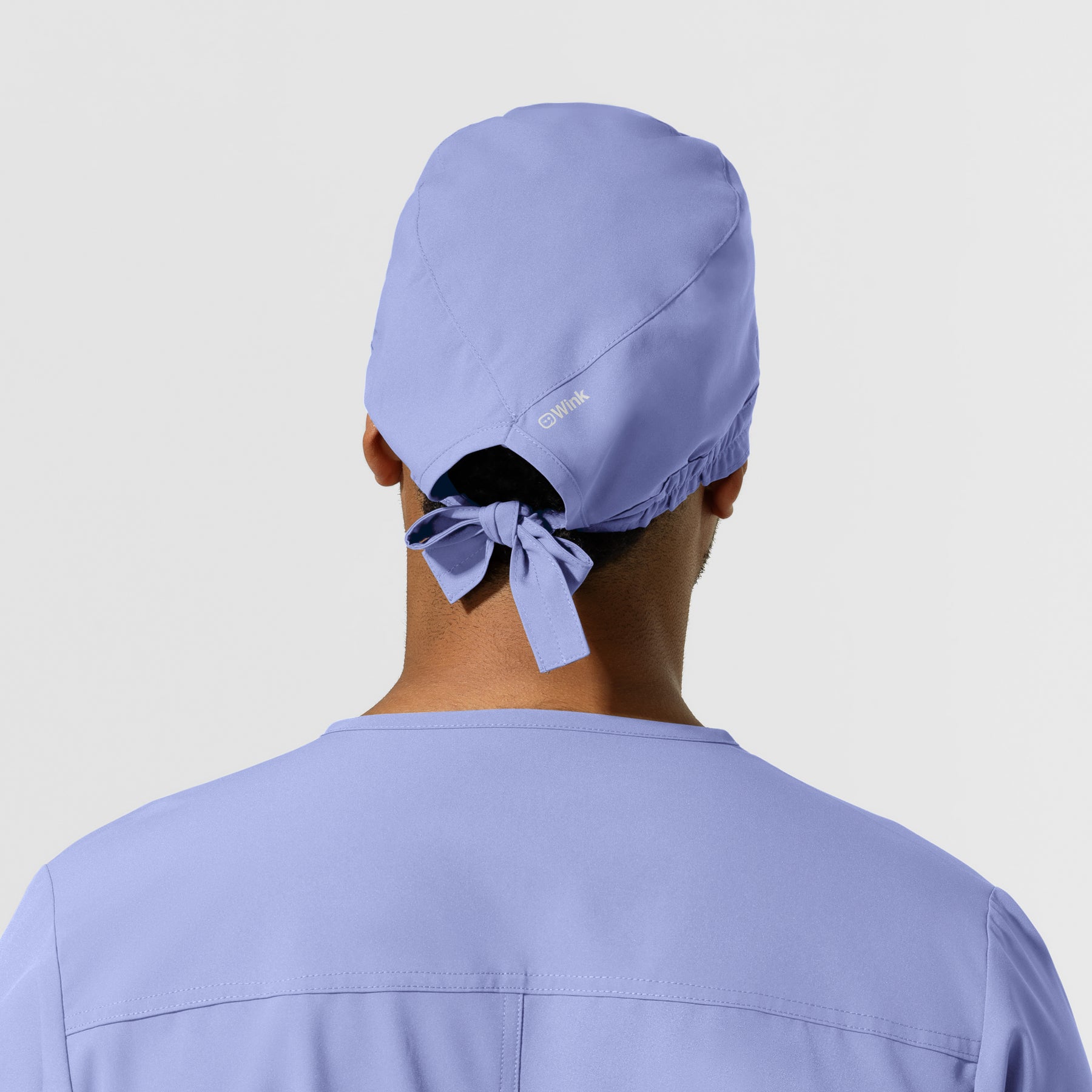 NURTUR Unisex Scrub Cap Ceil Blue back view