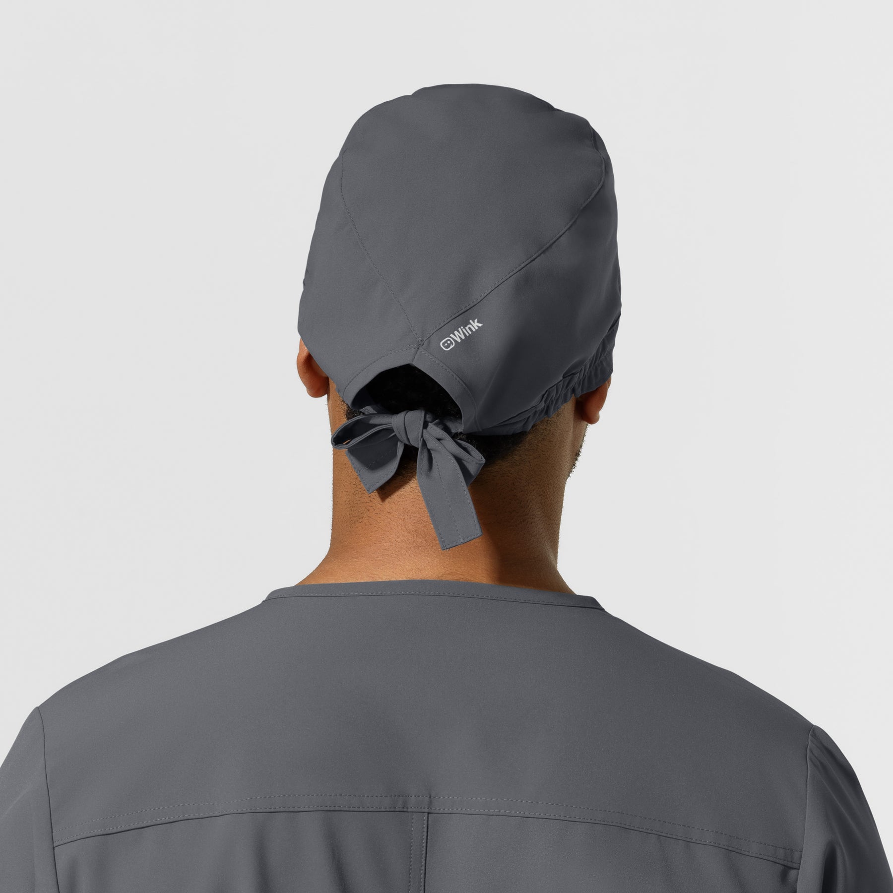 NURTUR Unisex Scrub Cap Pewter back view