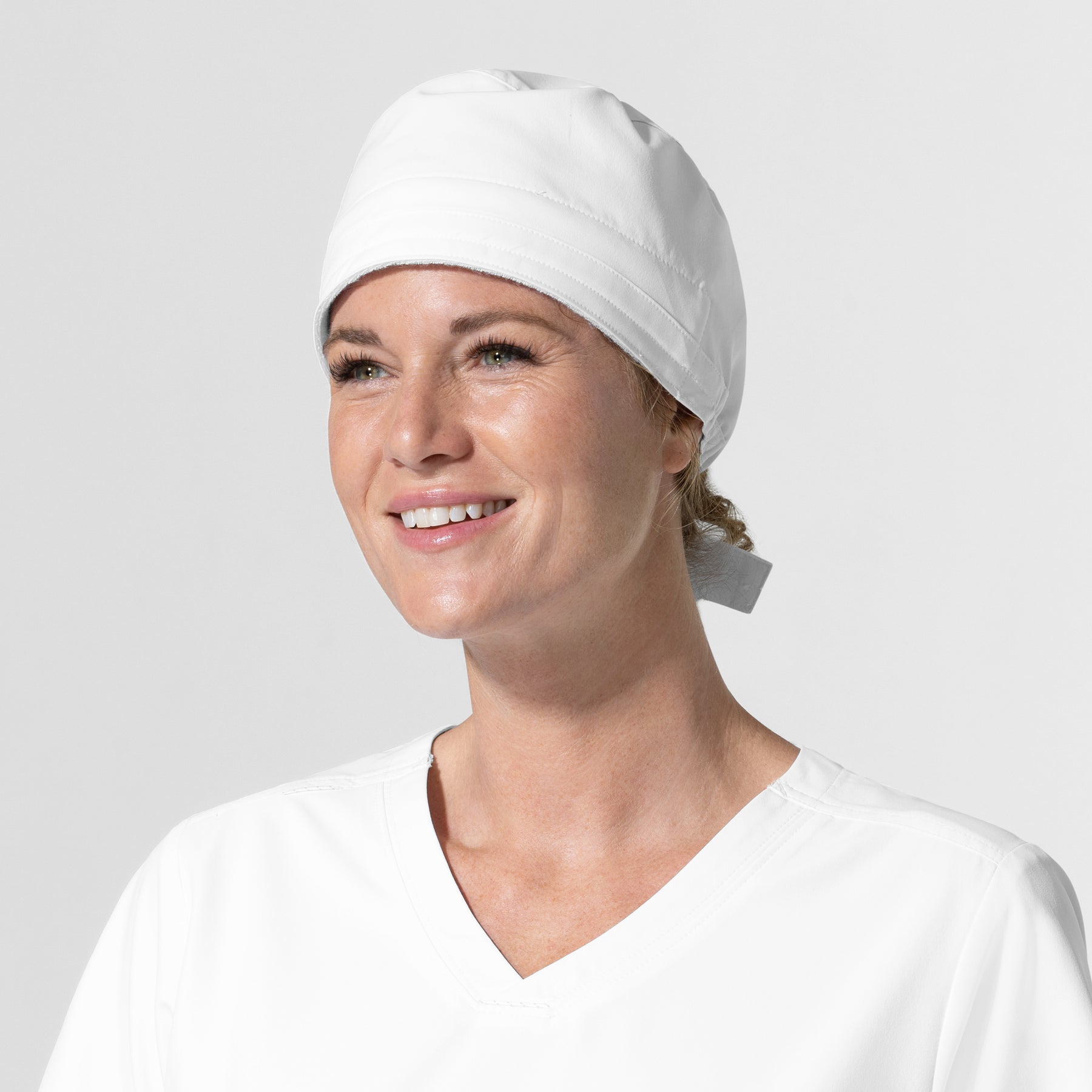 NURTUR Unisex Scrub Cap - White