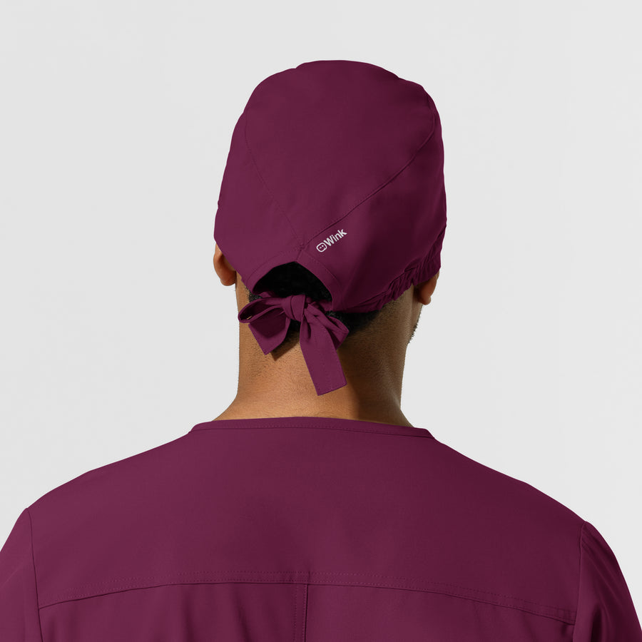 NURTUR Unisex Scrub Cap Wine back view