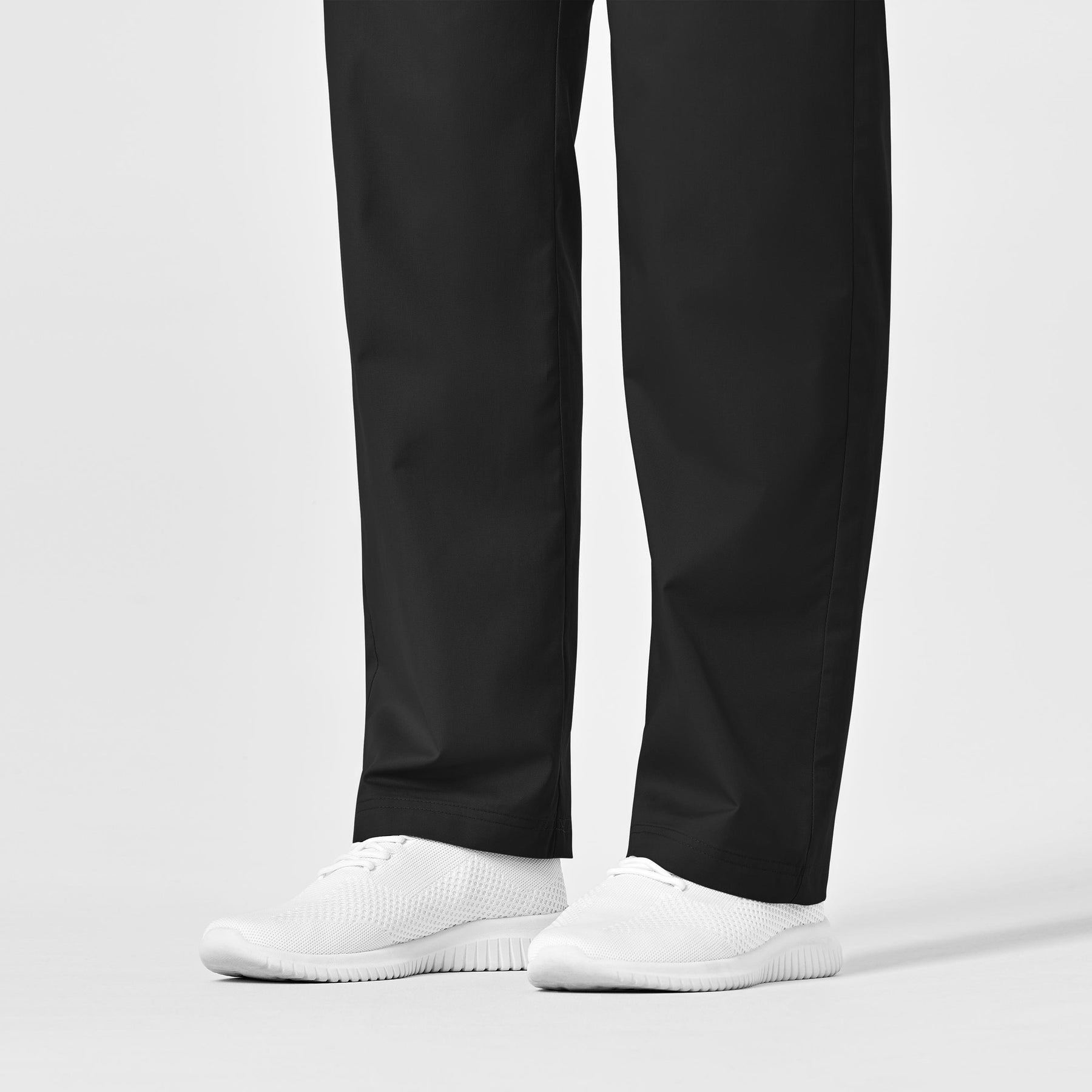 WonderWORK Unisex Drawstring Cargo Scrub Pant Black back detail