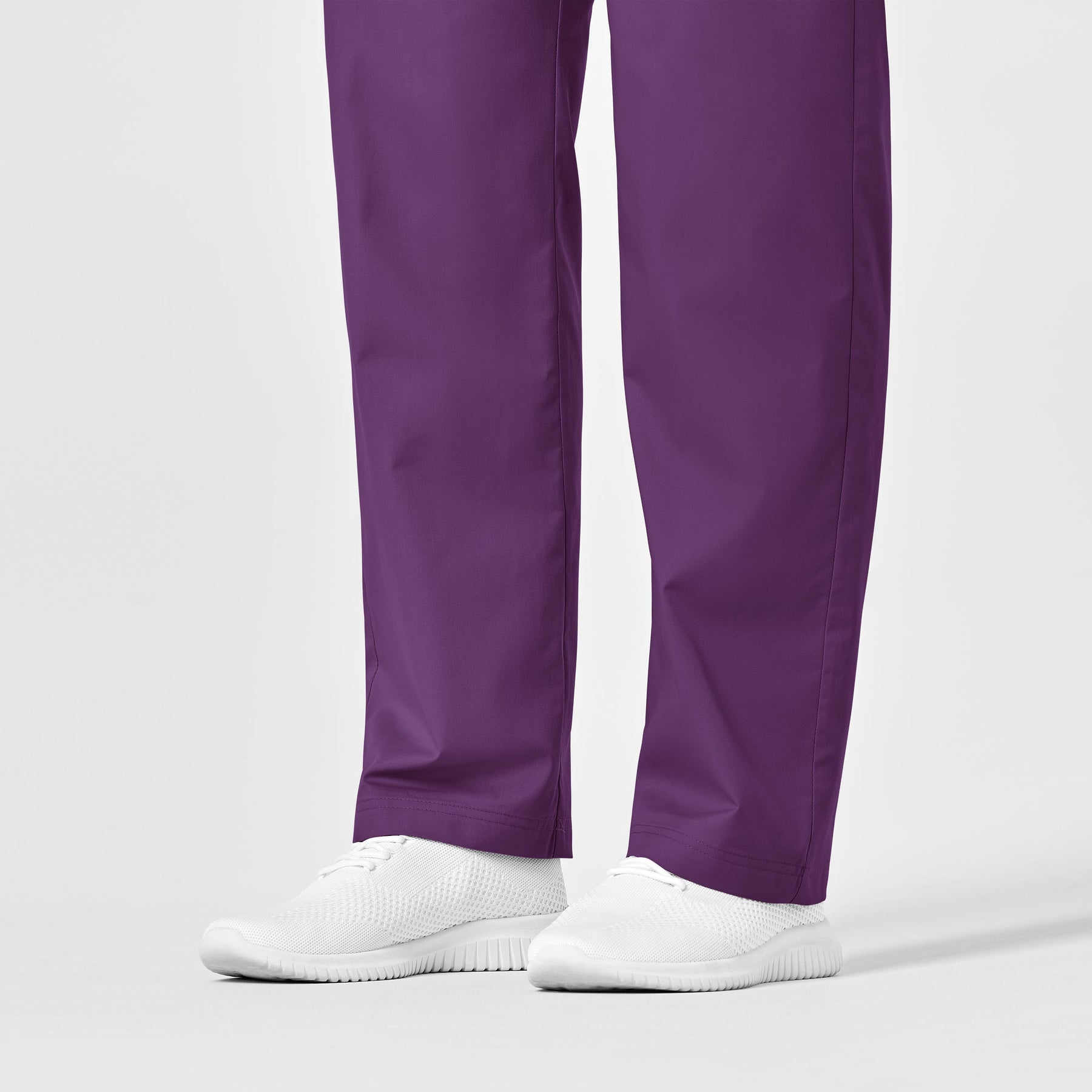 WonderWORK Unisex Drawstring Cargo Scrub Pant Eggplant back detail