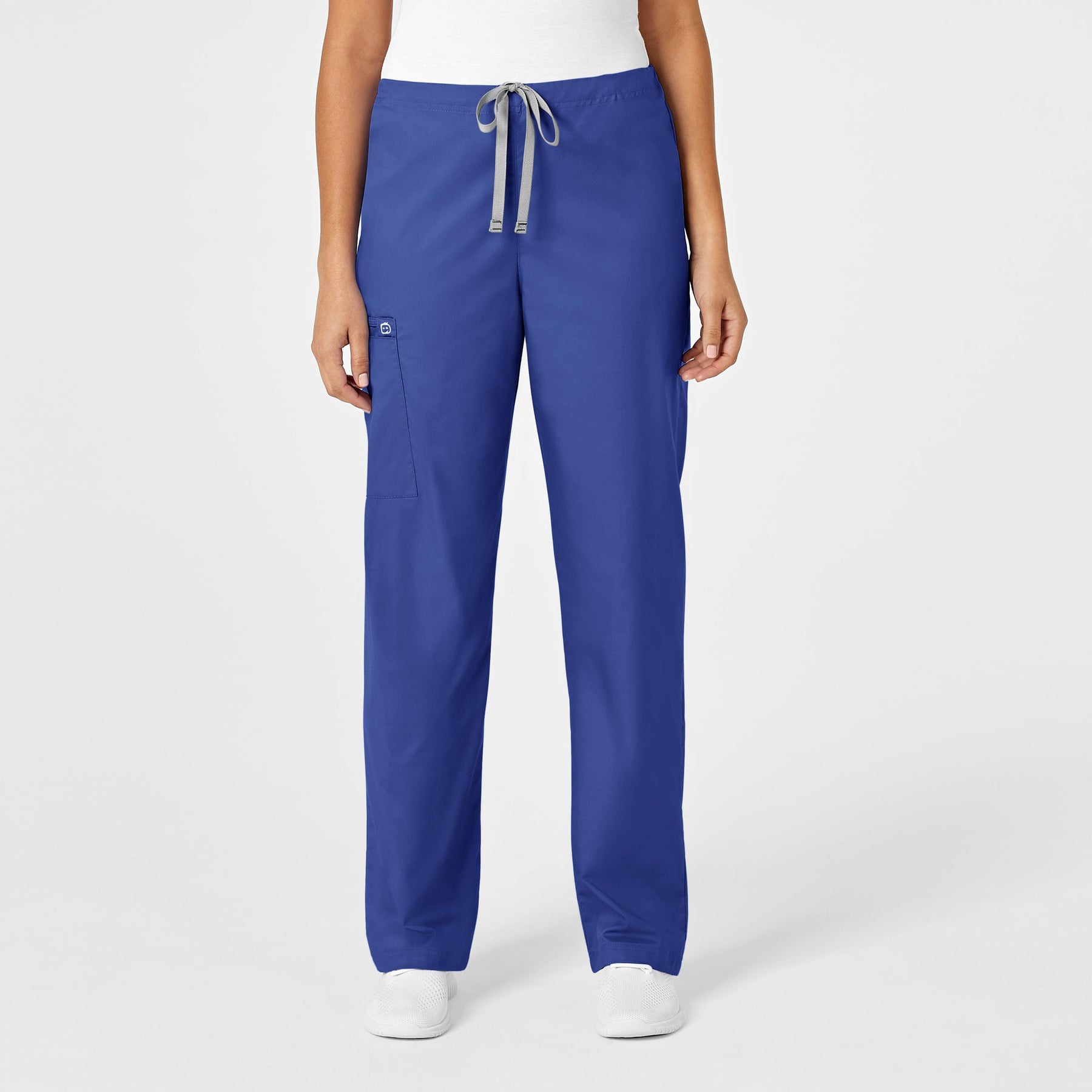 Wink WonderWORK Unisex Drawstring Cargo Scrub Pant Galaxy Blue
