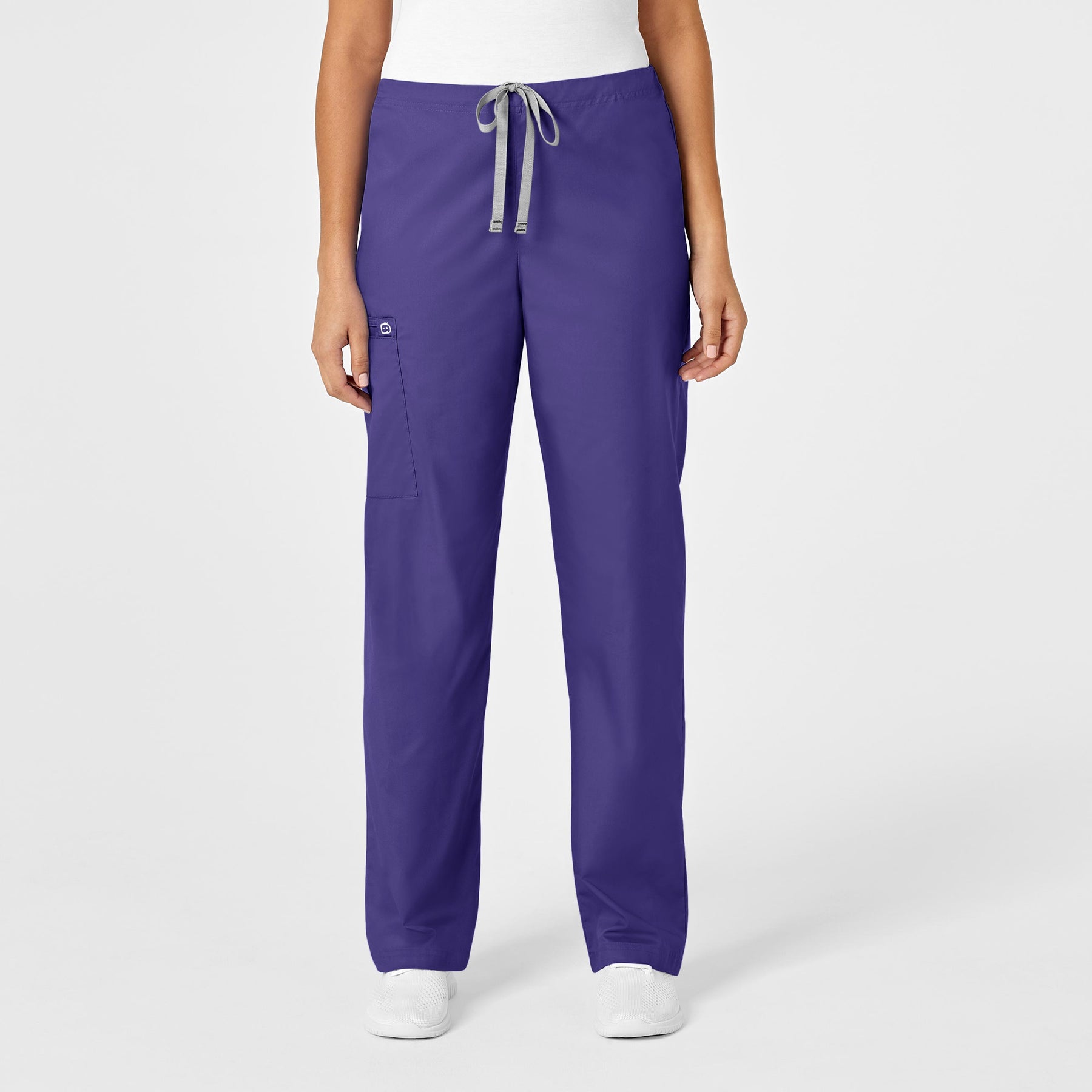 Wink WonderWORK Unisex Drawstring Cargo Scrub Pant Grape