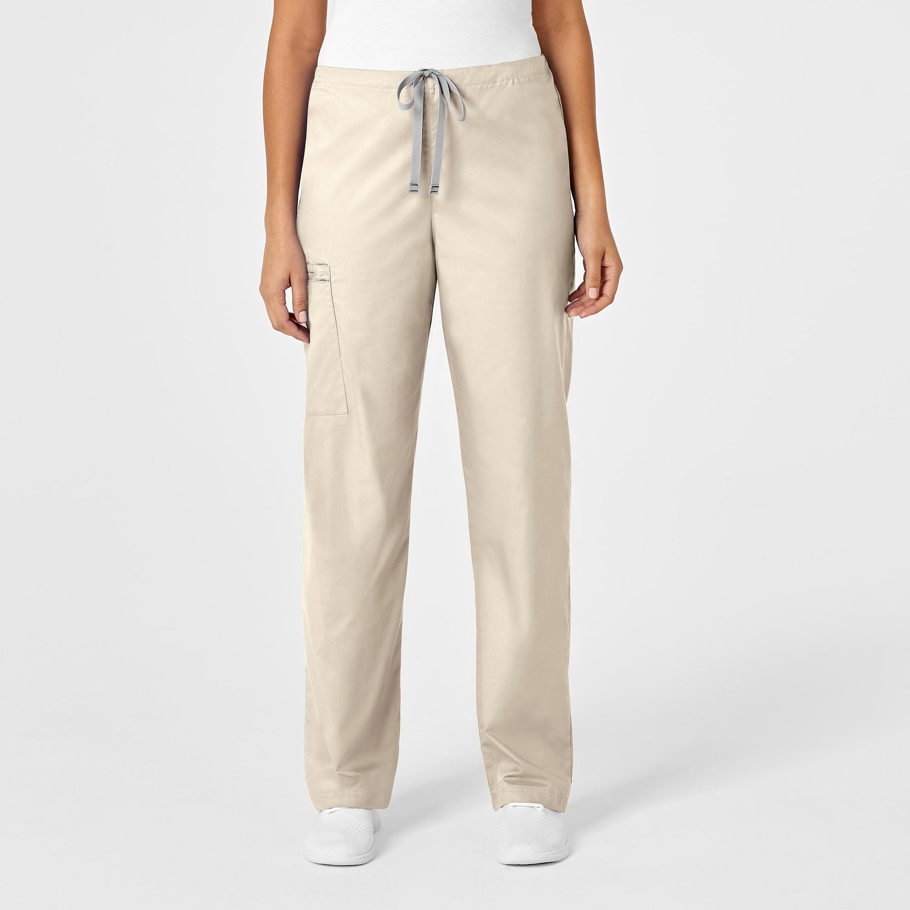 Wink WonderWORK Unisex Drawstring Cargo Scrub Pant Khaki