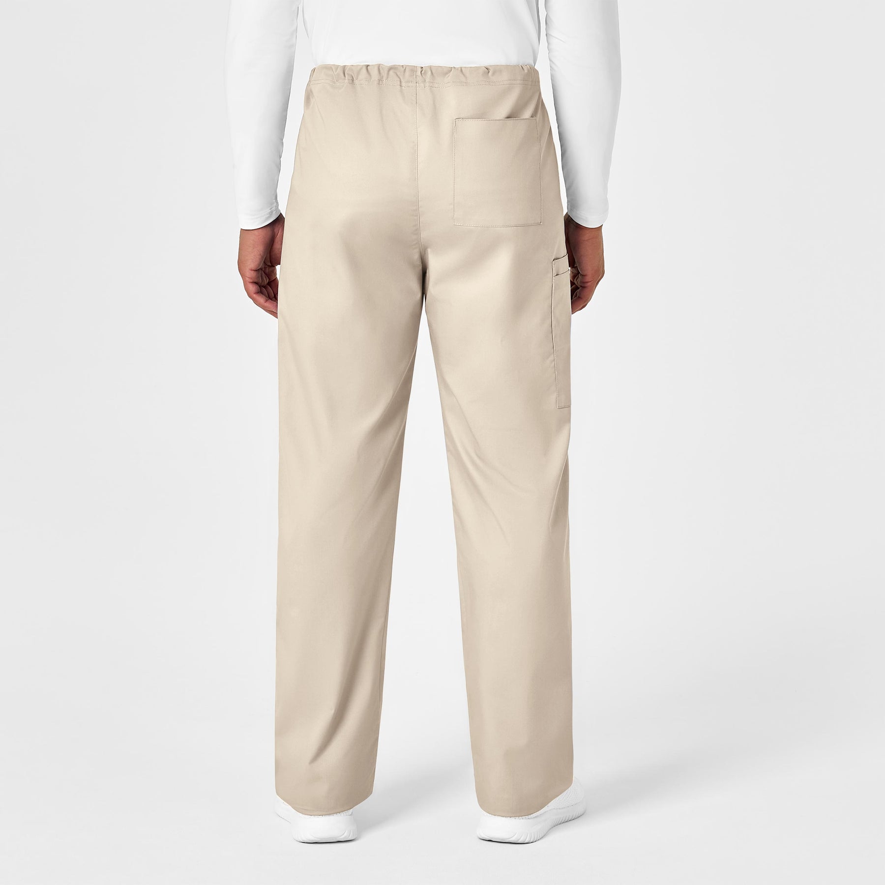 WonderWORK Unisex Drawstring Cargo Scrub Pant - Khaki