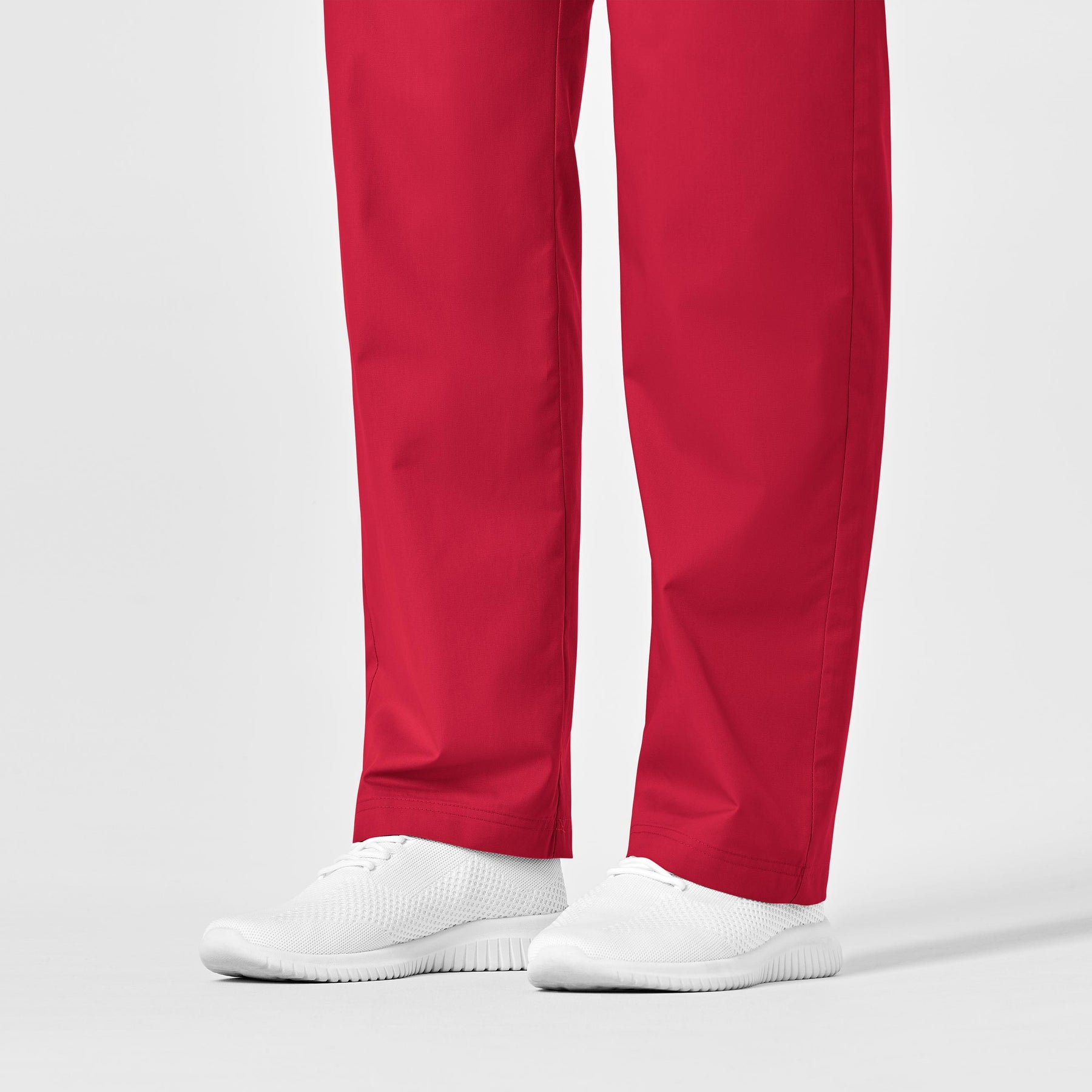 WonderWORK Unisex Drawstring Cargo Scrub Pant Red back detail