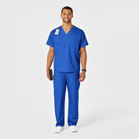 WonderWORK Unisex Drawstring Cargo Scrub Pant Royal full scrub set