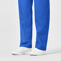 WonderWORK Unisex Drawstring Cargo Scrub Pant Royal back detail