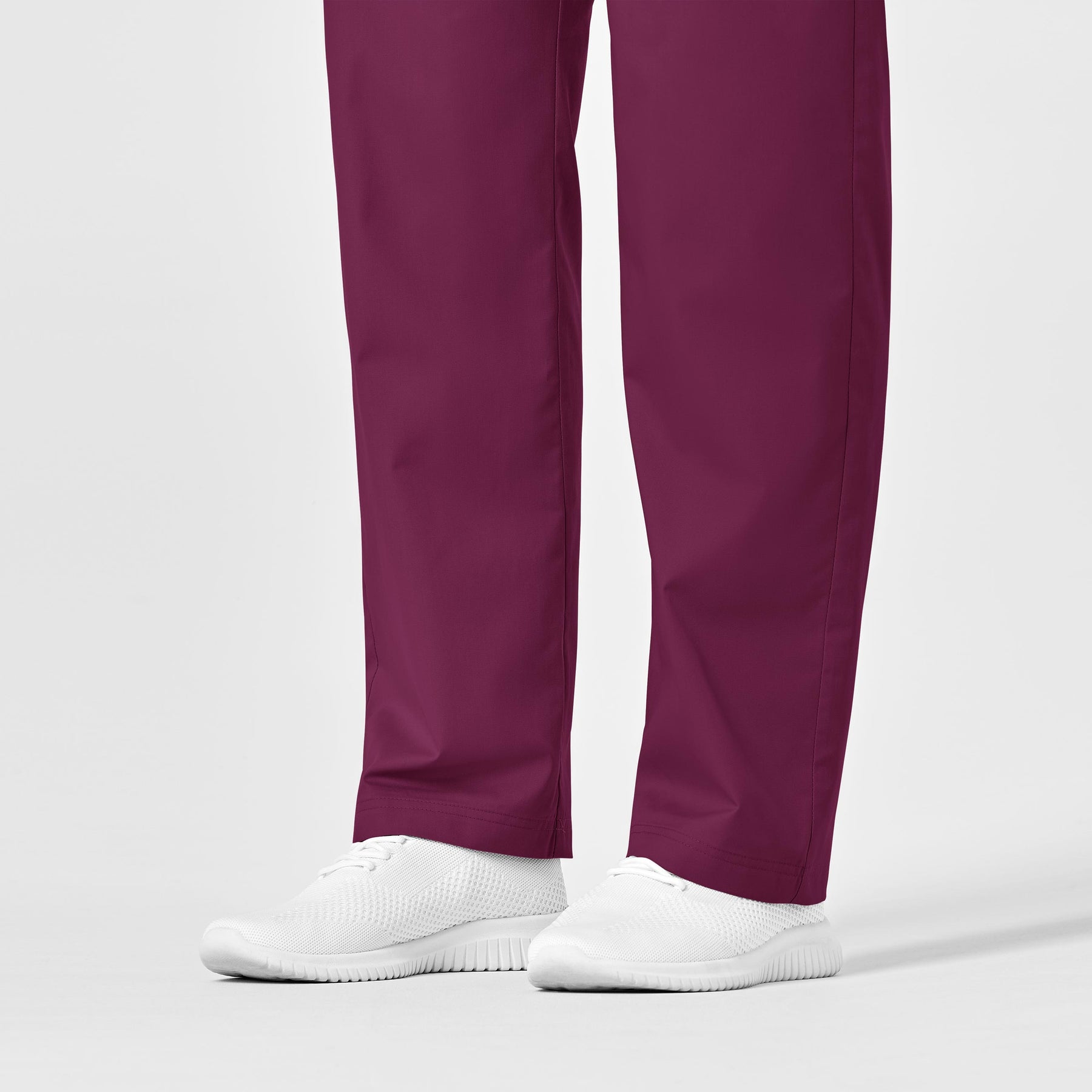 WonderWORK Unisex Drawstring Cargo Scrub Pant Wine back detail
