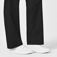 WonderWORK Women's Pull-On Cargo Scrub Pant Black hemline detail