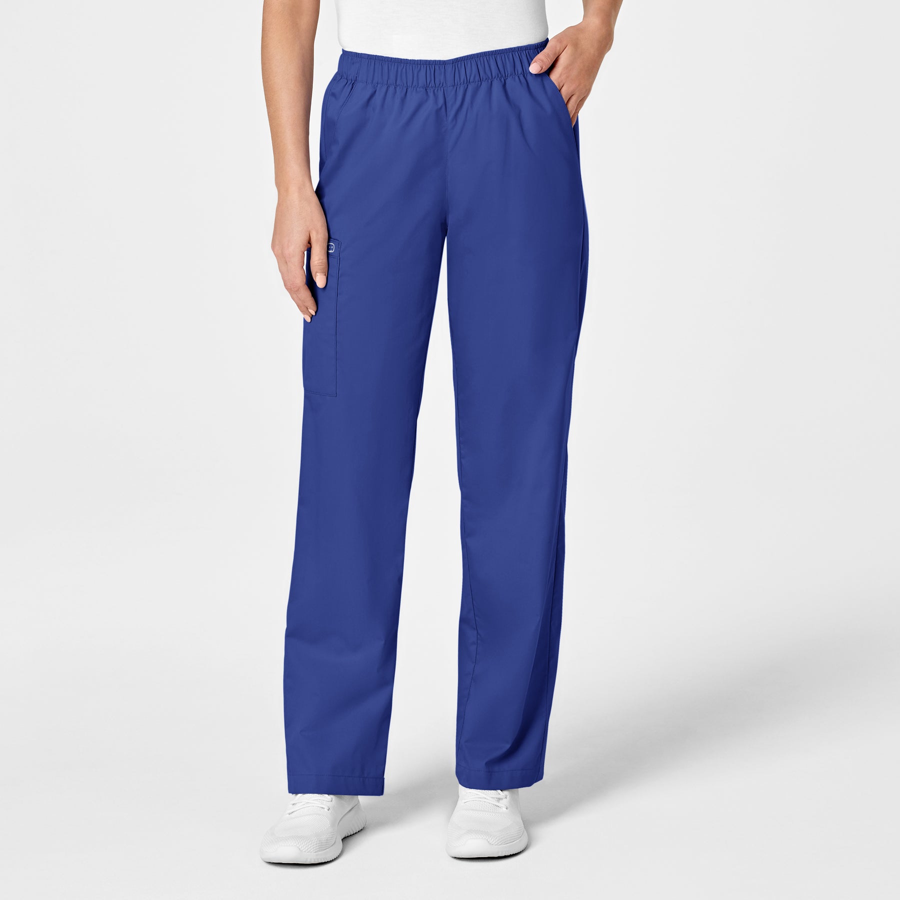 Wink WonderWORK Women's Pull-On Cargo Scrub Pant Galaxy Blue