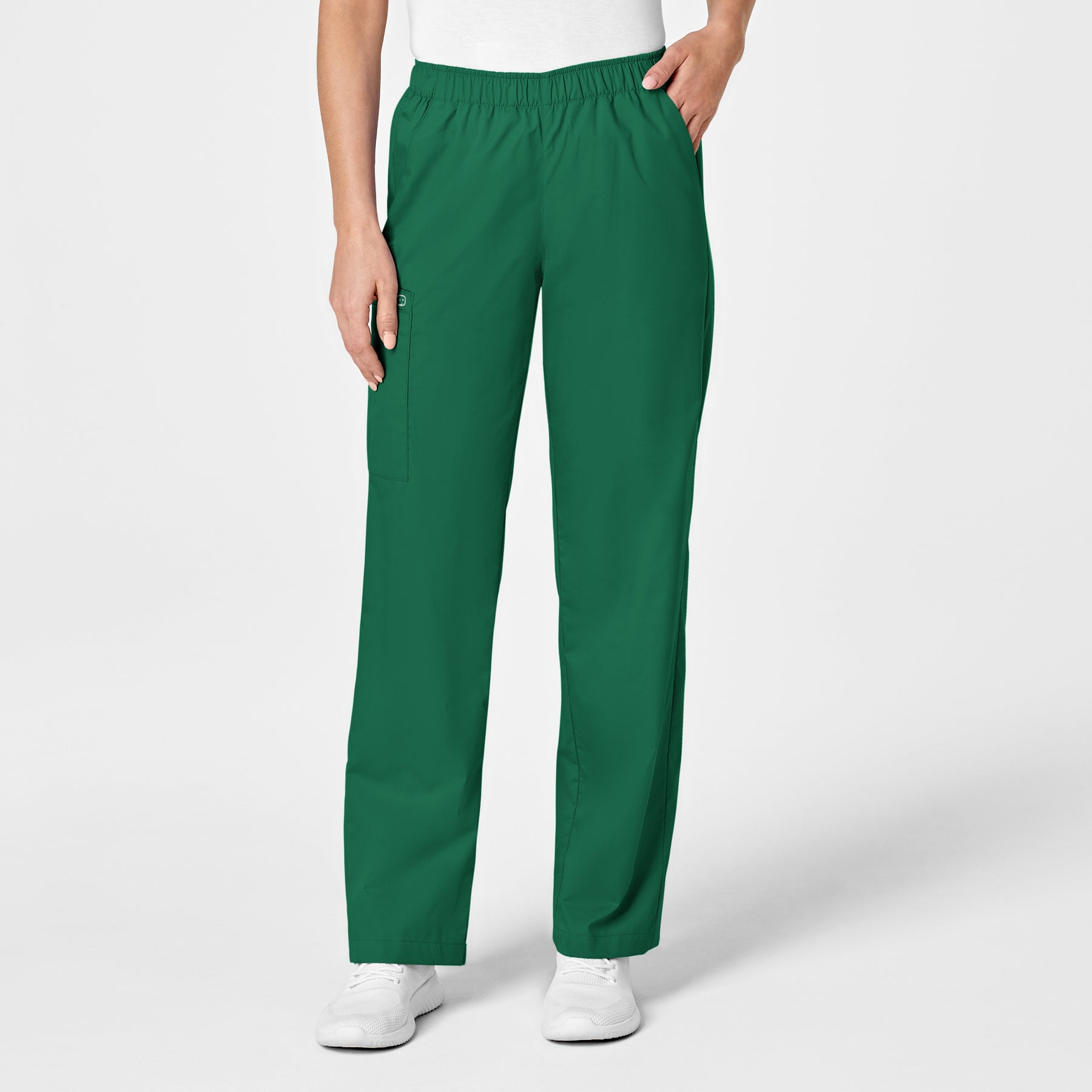Wink WonderWORK Women's Pull-On Cargo Scrub Pant Hunter