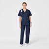 WonderWORK Women's Pull-On Cargo Scrub Pant Navy full scrub set