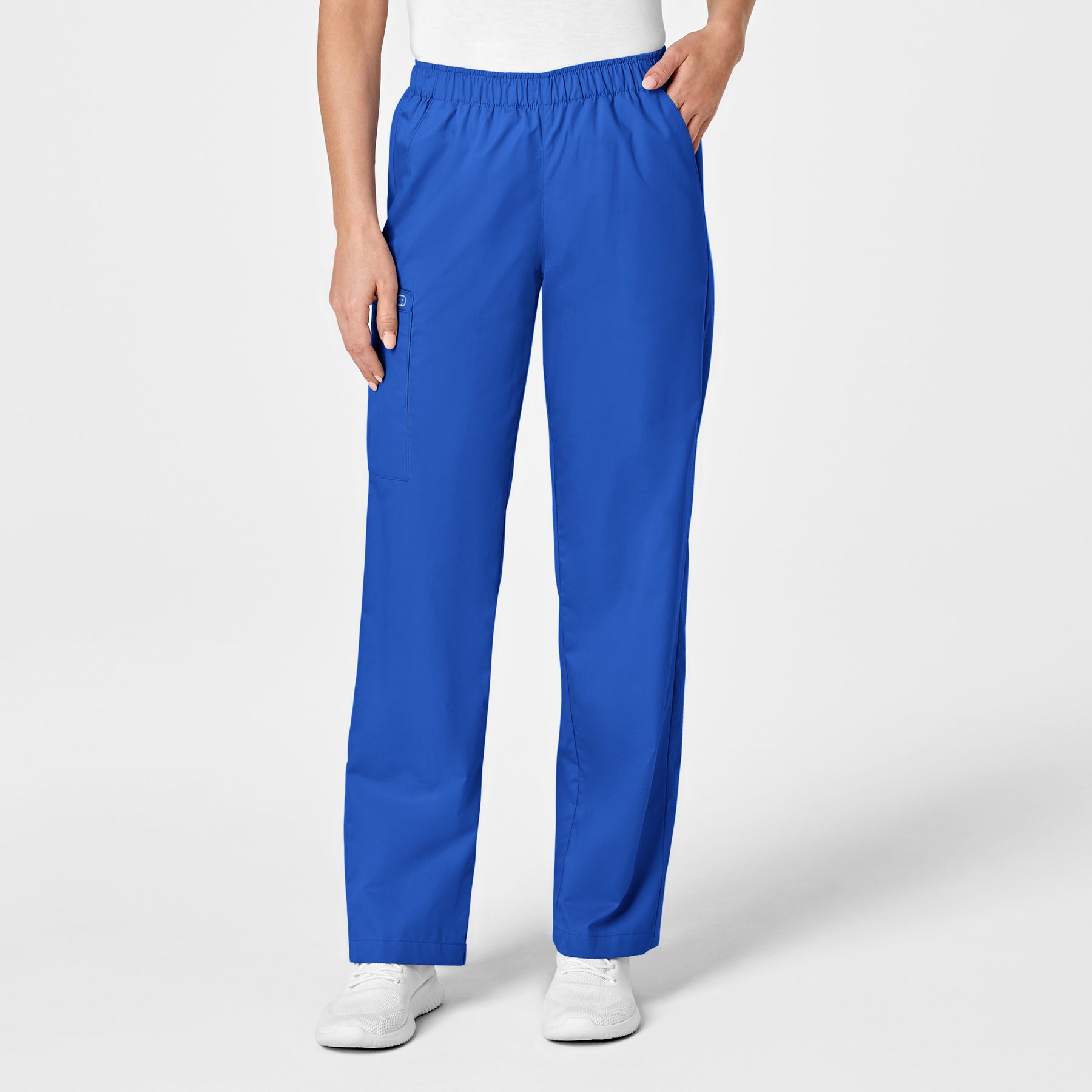 Wink WonderWORK Women's Pull-On Cargo Scrub Pant Royal