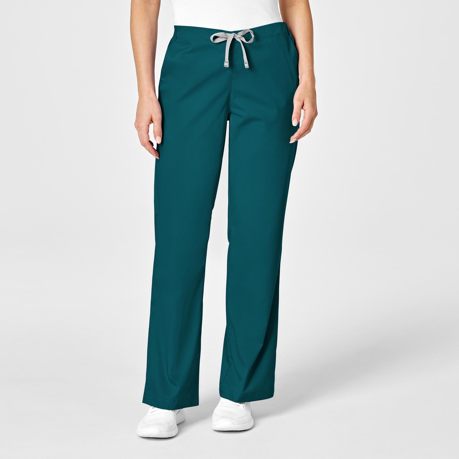 Wink WonderWORK Women's Flare Leg Scrub Pant Caribbean Blue