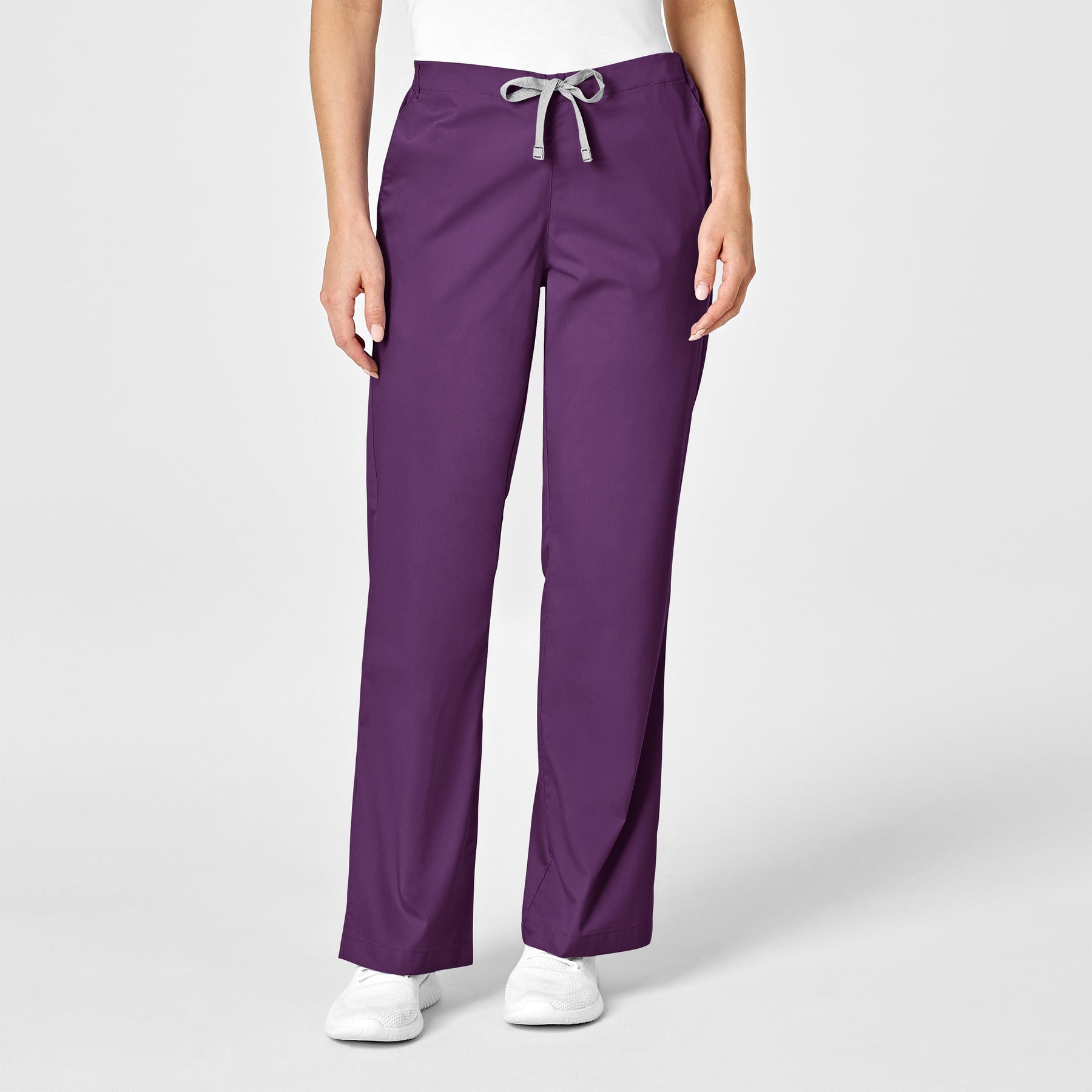 Wink WonderWORK Women's Flare Leg Scrub Pant Eggplant