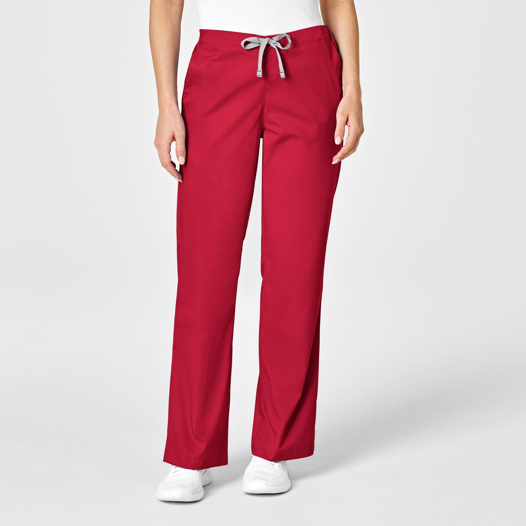 Wink WonderWORK Women's Flare Leg Scrub Pant Red