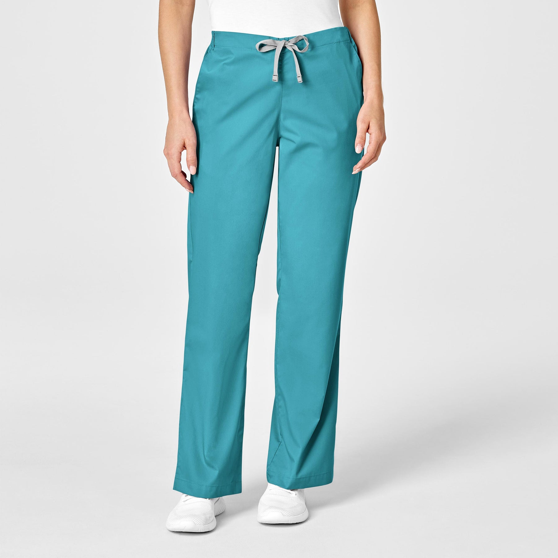 Wink WonderWORK Women's Flare Leg Scrub Pant Teal Blue