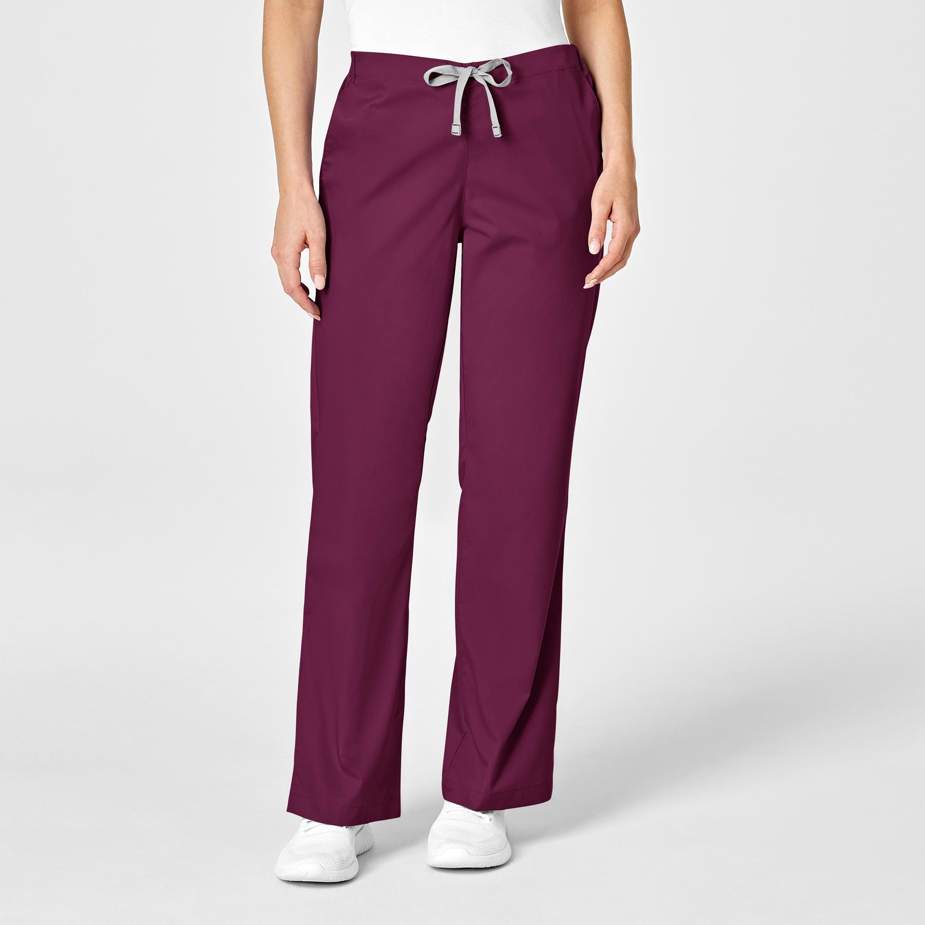 Wink WonderWORK Women's Flare Leg Scrub Pant Wine
