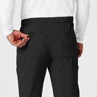 RENEW Men's Jogger Scrub Pant Black back detail