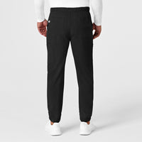 RENEW Men's Jogger Scrub Pant Black back view