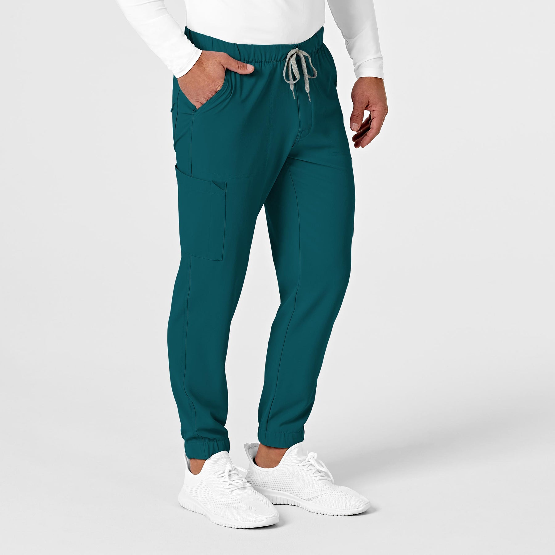 RENEW Men's Jogger Scrub Pant Caribbean Blue side view