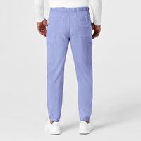 RENEW Men's Jogger Scrub Pant Ceil Blue back view