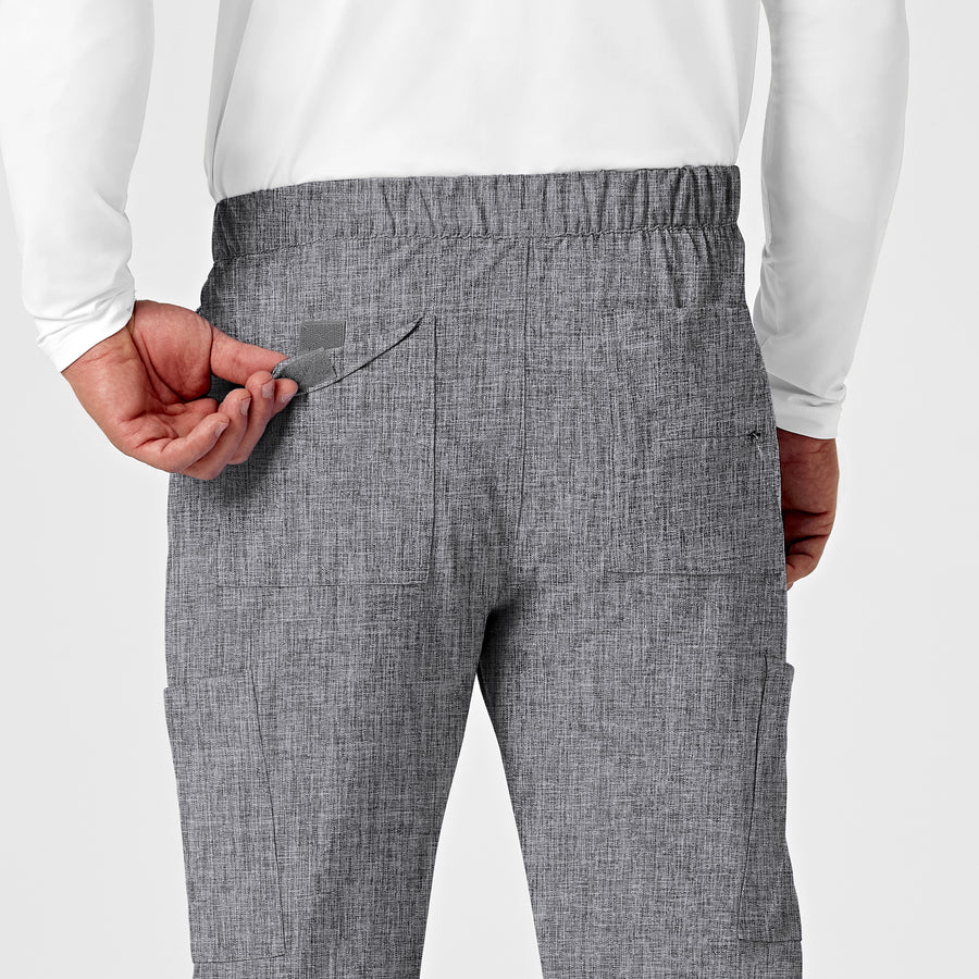 RENEW Men's Jogger Scrub Pant Grey Heather back detail