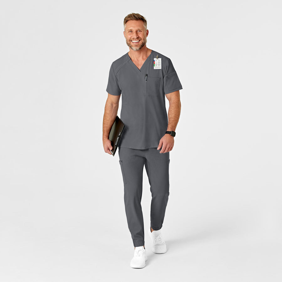 RENEW Men's Jogger Scrub Pant Pewter full scrub set