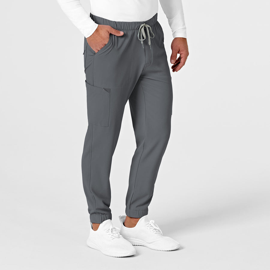 RENEW Men's Jogger Scrub Pant Pewter side view