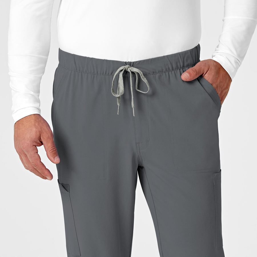 RENEW Men's Jogger Scrub Pant Pewter front detail