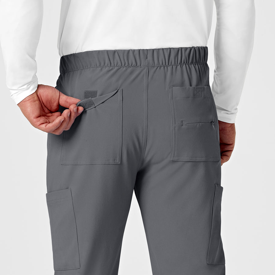 RENEW Men's Jogger Scrub Pant Pewter back detail