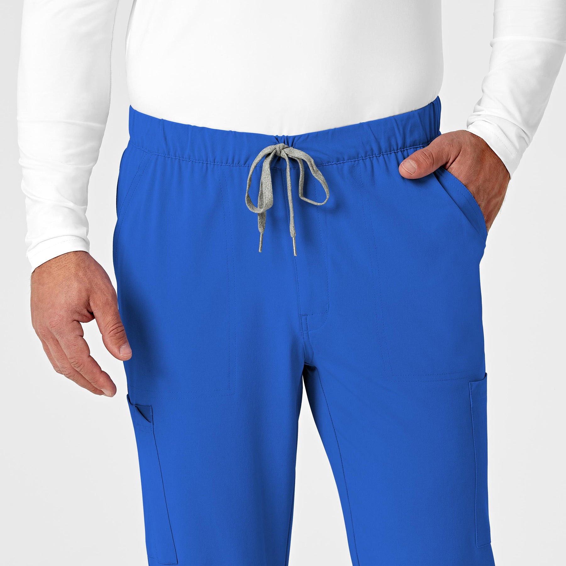 RENEW Men's Jogger Scrub Pant Royal front detail