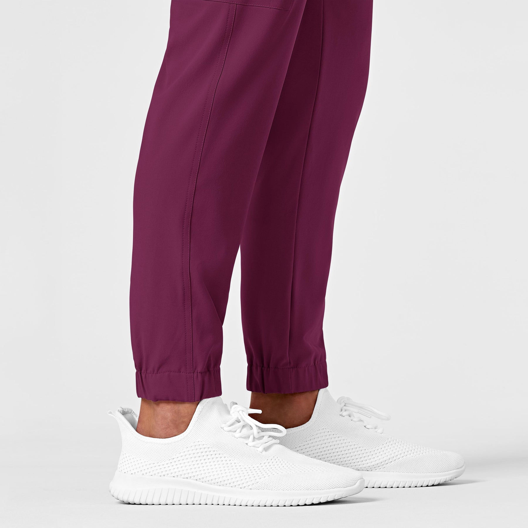 RENEW Men's Jogger Scrub Pant Wine side detail 2