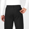 WonderWORK Men's Cargo Scrub Pant Black back detail