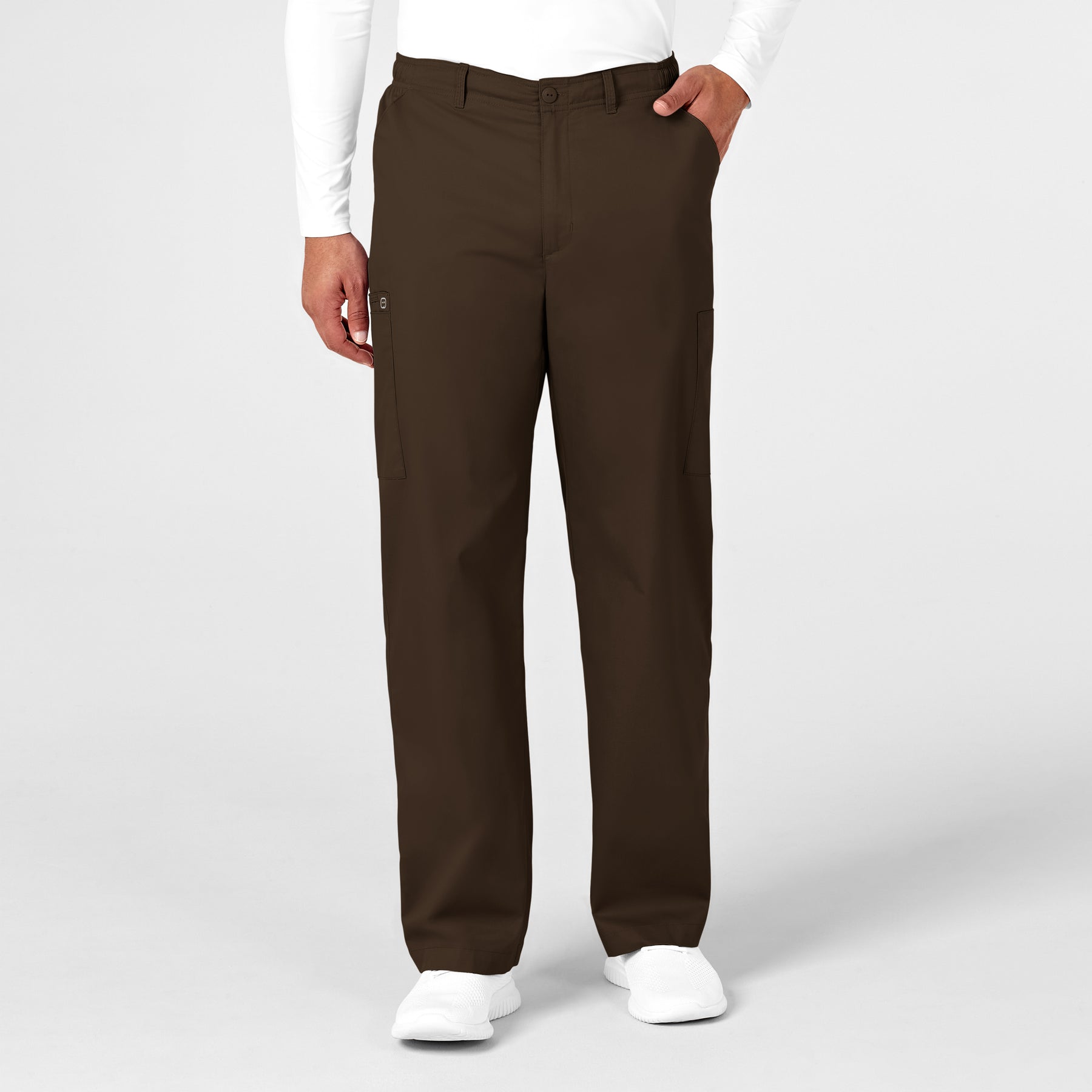 Wink WonderWORK Men's Cargo Scrub Pant Chocolate